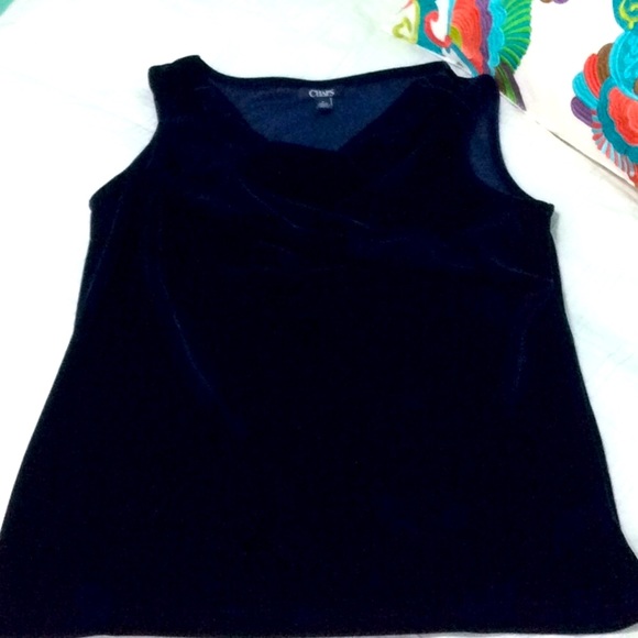 💙CHAPS VELVET TOP💙 - Picture 5 of 6